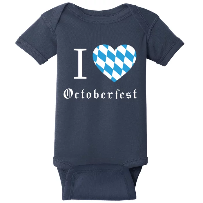 I Love Octoberfest Baby Bodysuit