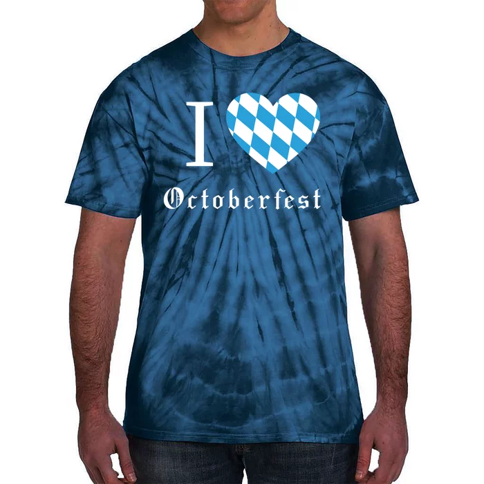 I Love Octoberfest Tie-Dye T-Shirt