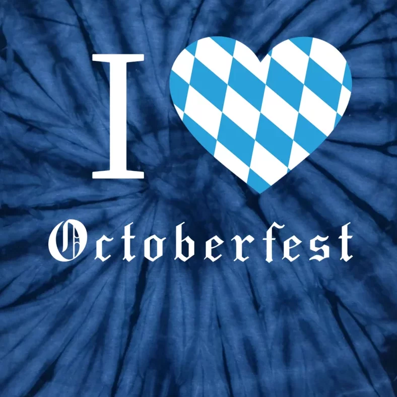 I Love Octoberfest Tie-Dye T-Shirt