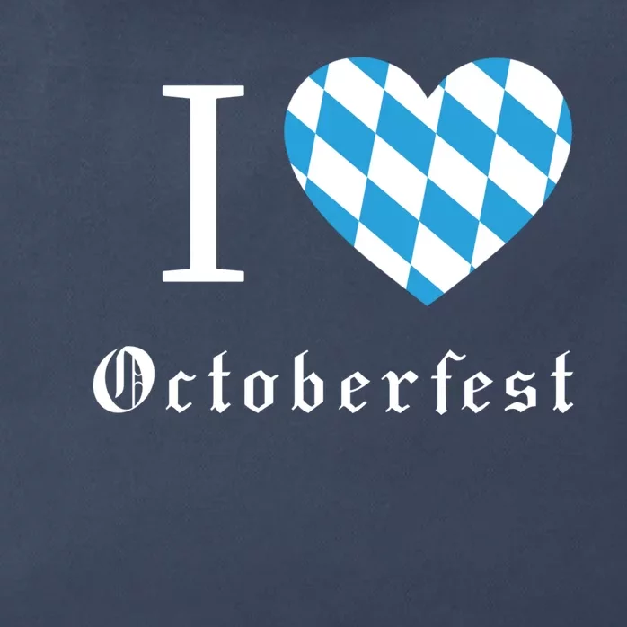 I Love Octoberfest Zip Tote Bag