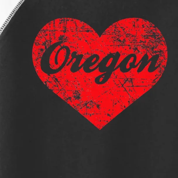 I Love Oregon Heart State Pride West Coast Toddler Fine Jersey T-Shirt