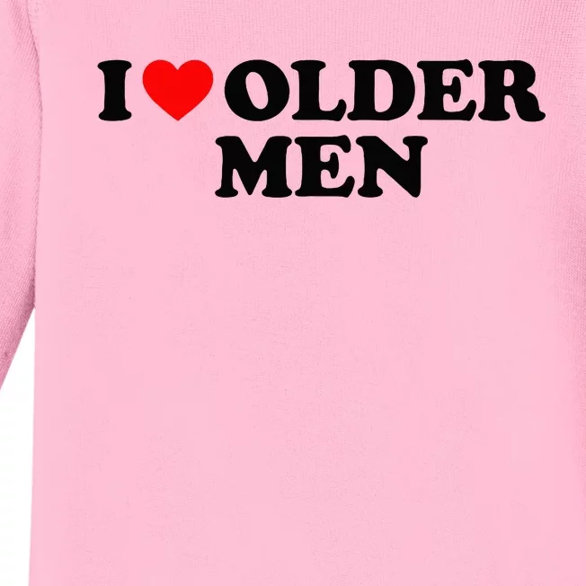 I Love Older M.E.N Baby Long Sleeve Bodysuit