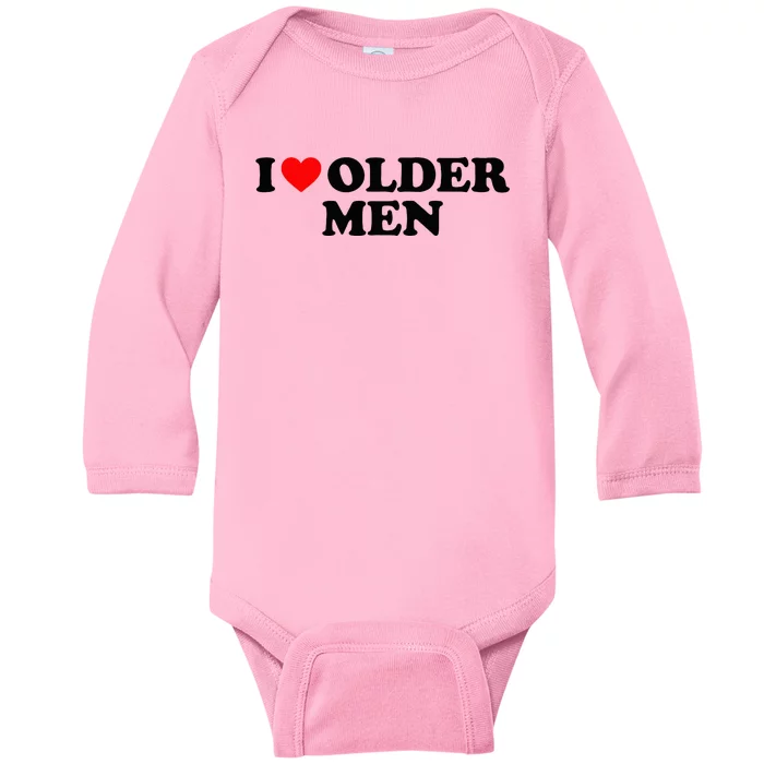 I Love Older M.E.N Baby Long Sleeve Bodysuit