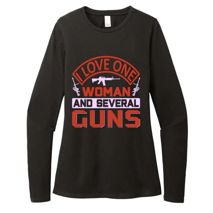 I Love One Woman And Sereval Guns Womens CVC Long Sleeve Shirt