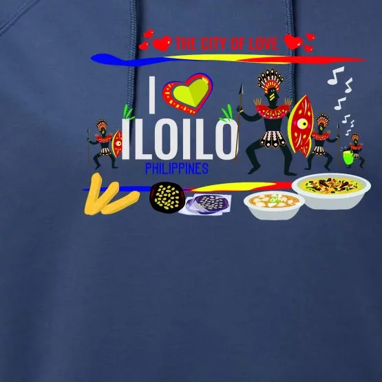 Iloilo Philippines Performance Fleece Hoodie