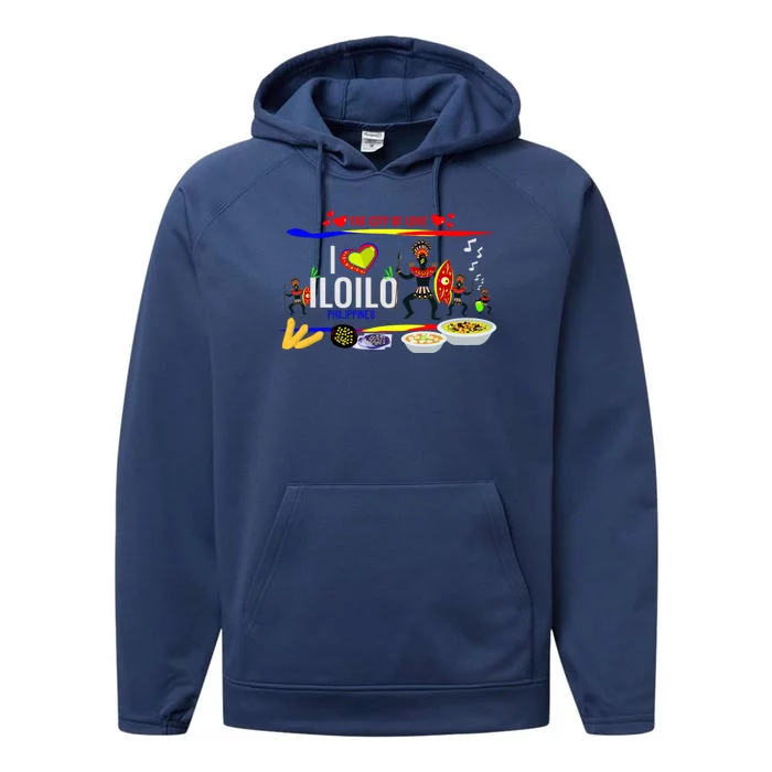 Iloilo Philippines Performance Fleece Hoodie