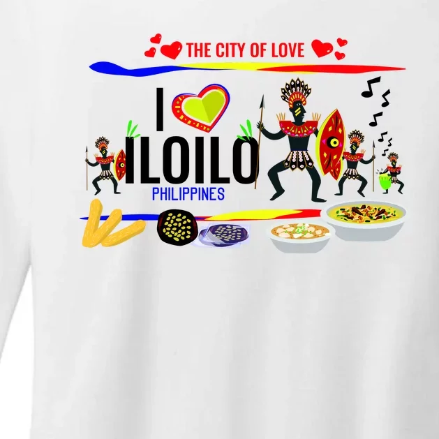 Iloilo Philippines Womens CVC Long Sleeve Shirt