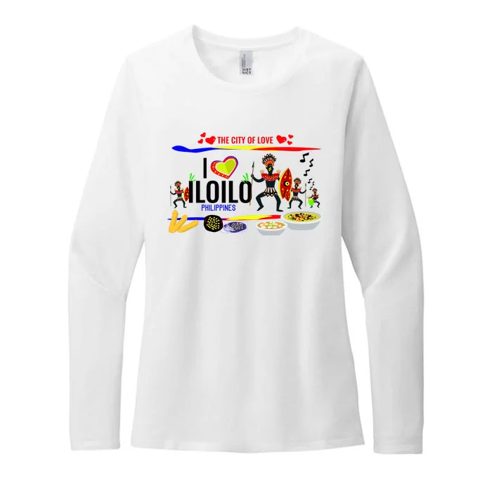 Iloilo Philippines Womens CVC Long Sleeve Shirt