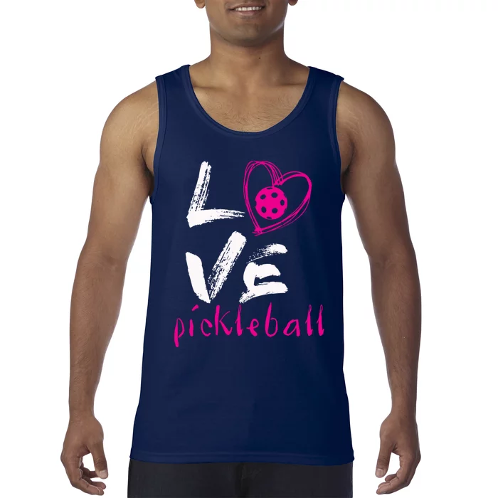 I Love Pickleball Meaningful Gift Funny Pickle Ball Tee For Player Cool Gift Tank Top