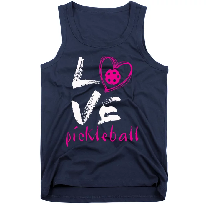 I Love Pickleball Meaningful Gift Funny Pickle Ball Tee For Player Cool Gift Tank Top