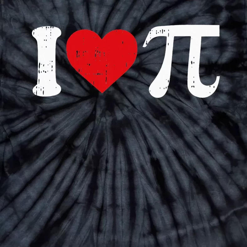 I Love Pi Day Cute Heart Math Symbols Teacher Student Tie-Dye T-Shirt