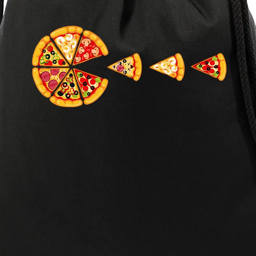 I Love Pizza Pizza Party Pizza Pie Slice Pizza Lover Drawstring Bag