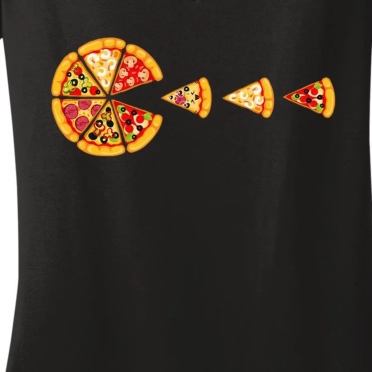 I Love Pizza Pizza Party Pizza Pie Slice Pizza Lover Women's V-Neck T-Shirt