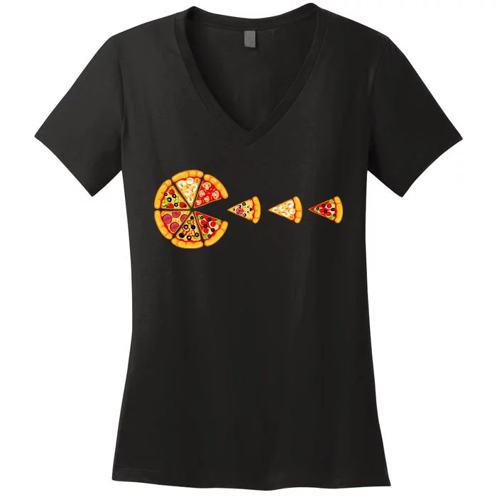 I Love Pizza Pizza Party Pizza Pie Slice Pizza Lover Women's V-Neck T-Shirt