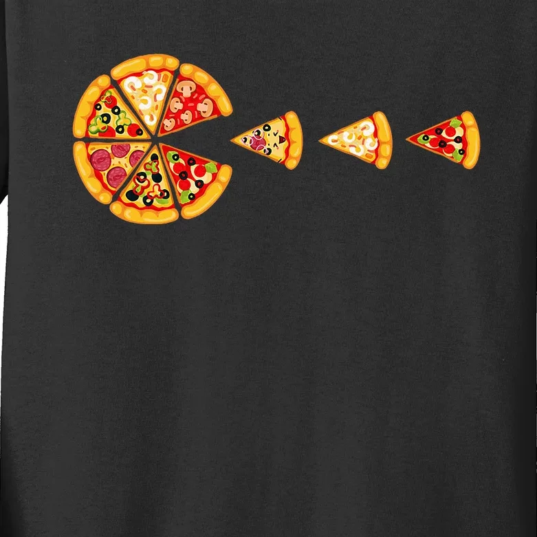 I Love Pizza Pizza Party Pizza Pie Slice Pizza Lover Kids Long Sleeve Shirt