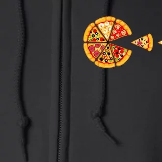 I Love Pizza Pizza Party Pizza Pie Slice Pizza Lover Full Zip Hoodie