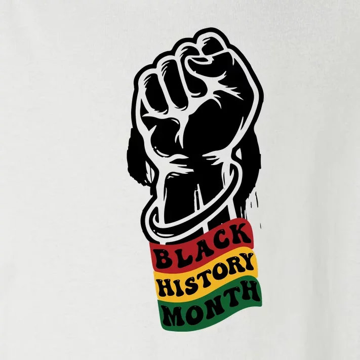 Inspirational Leaders Power Fist Hand Black History Month Toddler Long Sleeve Shirt