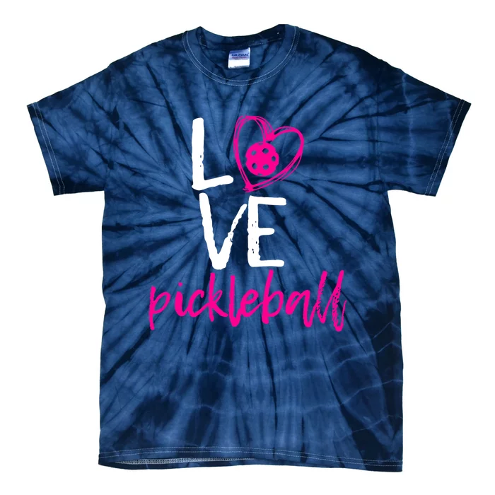 I Love Pickleball Tie-Dye T-Shirt