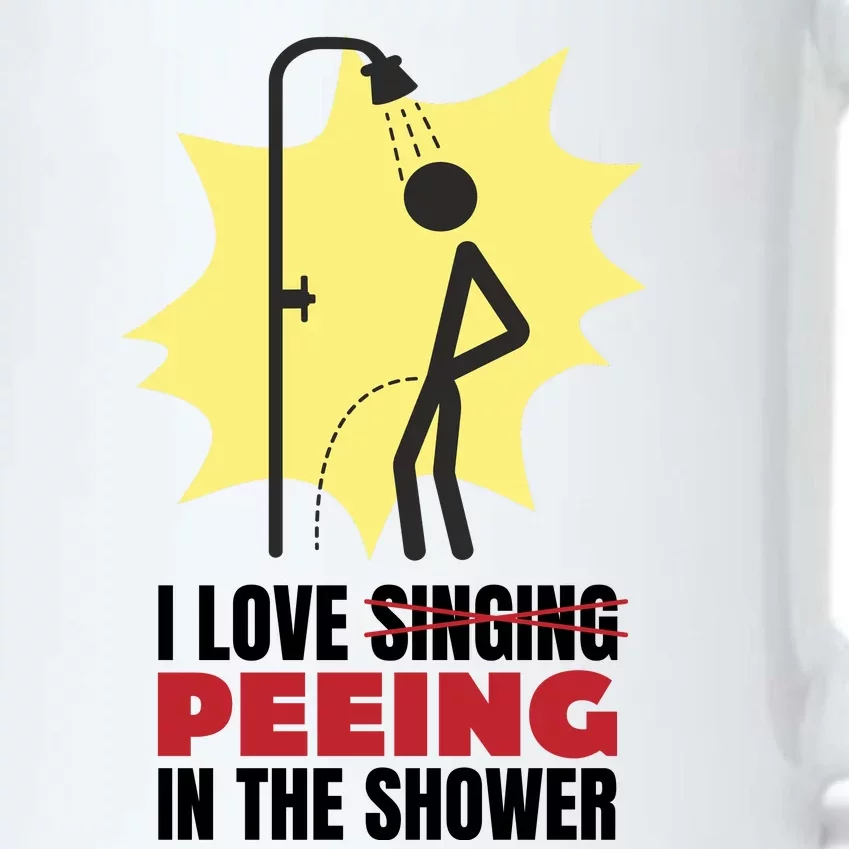 I Love Peeing In The Shower Funny Singing Black Color Changing Mug