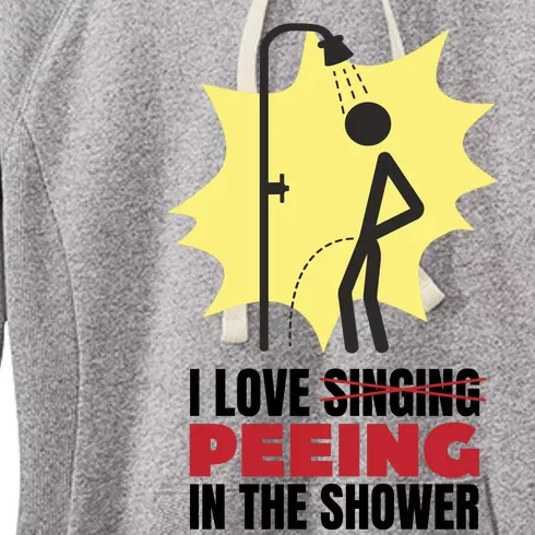 I Love Peeing In The Shower Funny Singing Women's Fleece Hoodie