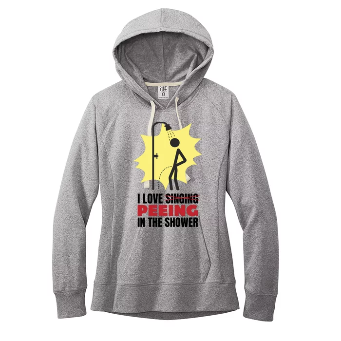 I Love Peeing In The Shower Funny Singing Women's Fleece Hoodie