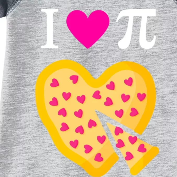 I Love Pi Valentine's Pizza Heart Math Teacher Infant Baby Jersey Bodysuit