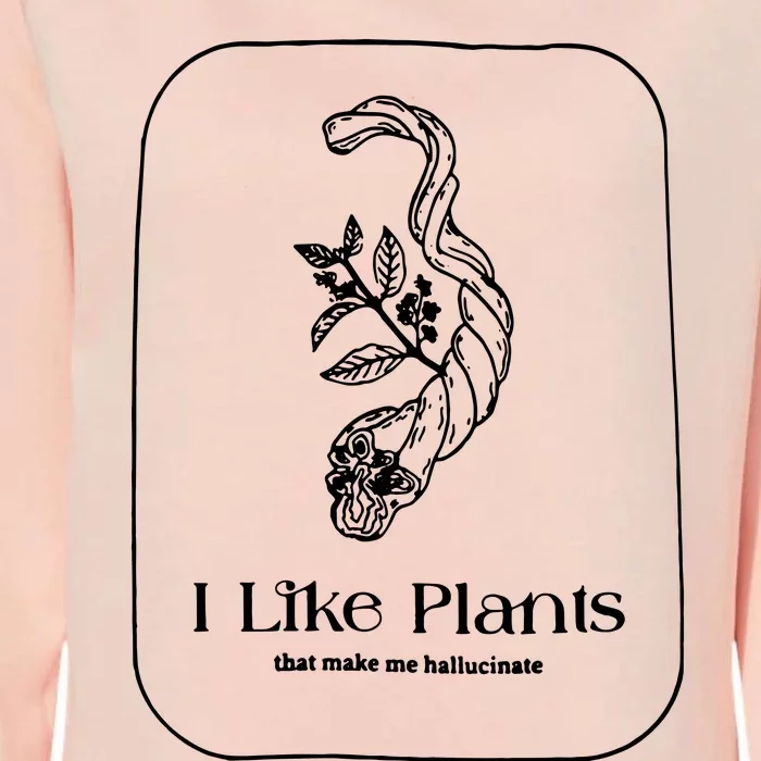 I Like Plants Womens California Wash Sweatshirt