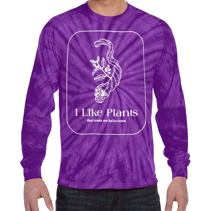 I Like Plants Tie-Dye Long Sleeve Shirt