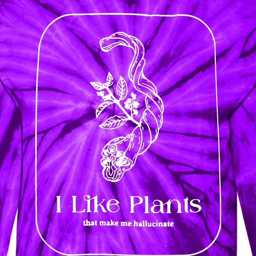 I Like Plants Tie-Dye Long Sleeve Shirt