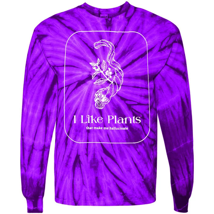 I Like Plants Tie-Dye Long Sleeve Shirt