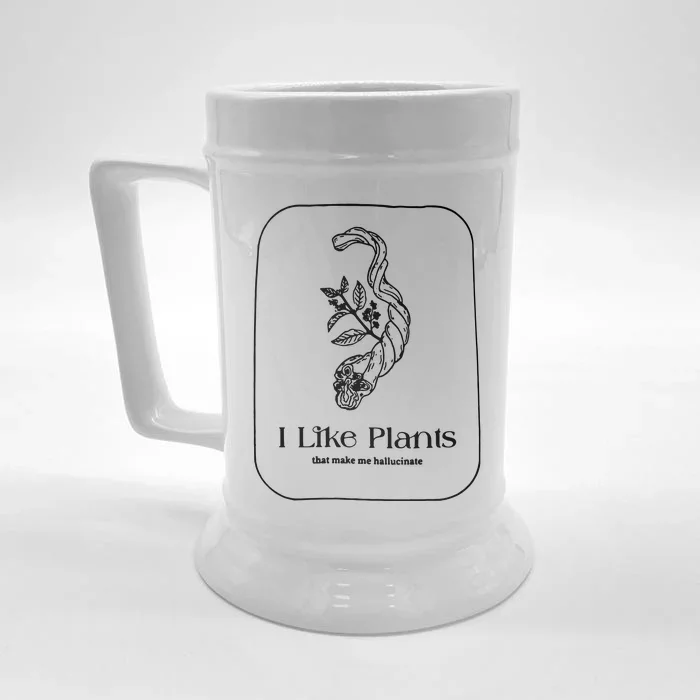 I Like Plants Front & Back Beer Stein