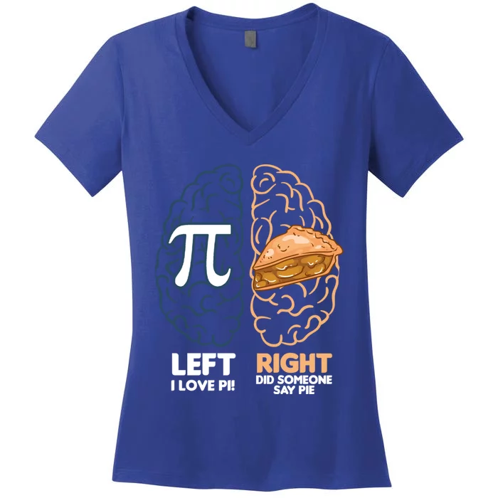 I Love Pie / Did Someone Say Pie / Apple Pie Funny Math Gift Women's V-Neck T-Shirt