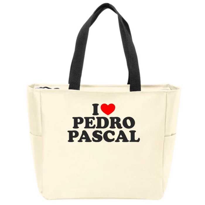 I Love Pedro Pascal Best Dad Ever Zip Tote Bag