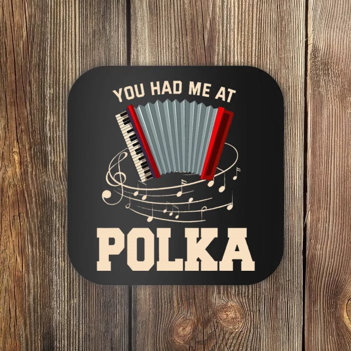 I Love Polka Music Polka Lover Gift Coaster