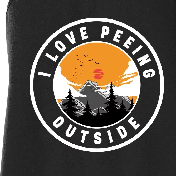 I Love Peeing Outside Women's Racerback Tank