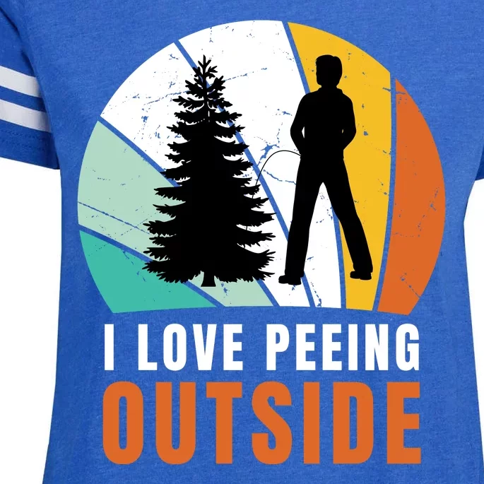 I Love Peeing Outside Enza Ladies Jersey Football T-Shirt