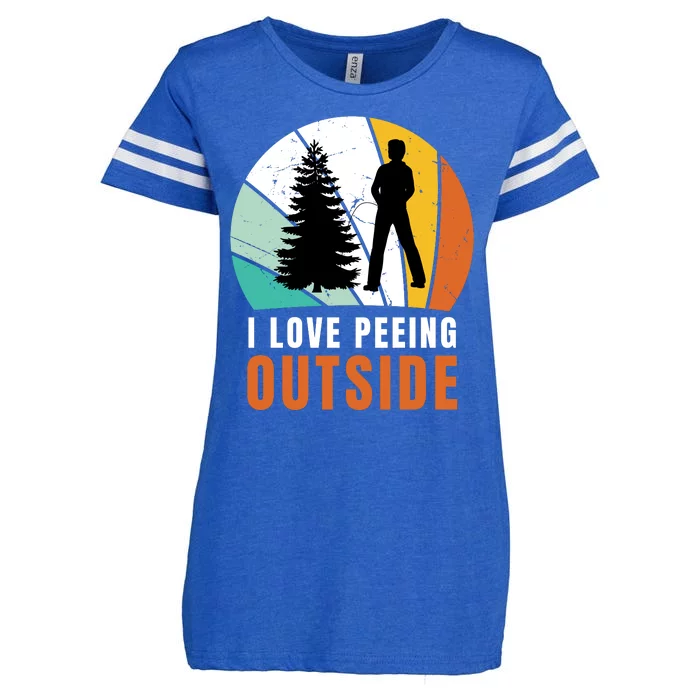 I Love Peeing Outside Enza Ladies Jersey Football T-Shirt