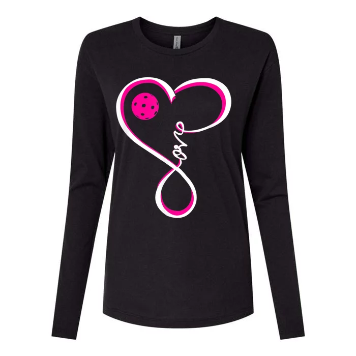 I Love Pickleball For Women TShirt Womens Cotton Relaxed Long Sleeve T-Shirt