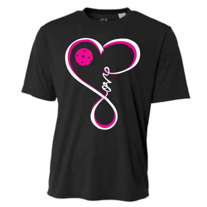 I Love Pickleball For Women TShirt Cooling Performance Crew T-Shirt