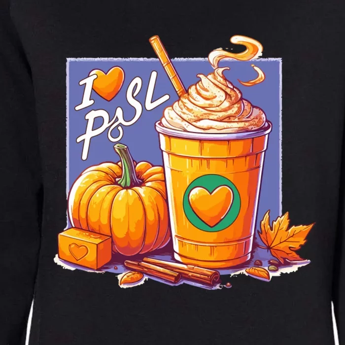 I Love Psl Passion For Pumpkin Spice Latte A Love Story In A Cup Womens California Wash Sweatshirt