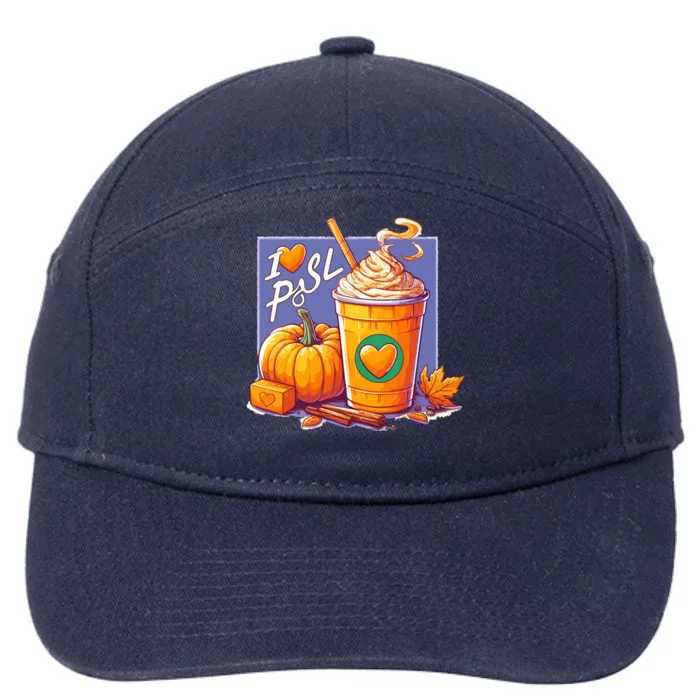 I Love Psl Passion For Pumpkin Spice Latte A Love Story In A Cup 7-Panel Snapback Hat