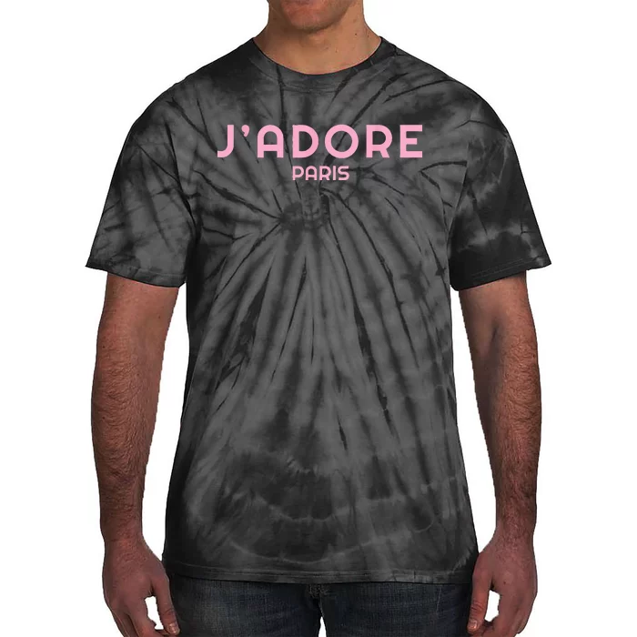 I Love Paris Frensh Saying Jadore Paris Tie-Dye T-Shirt