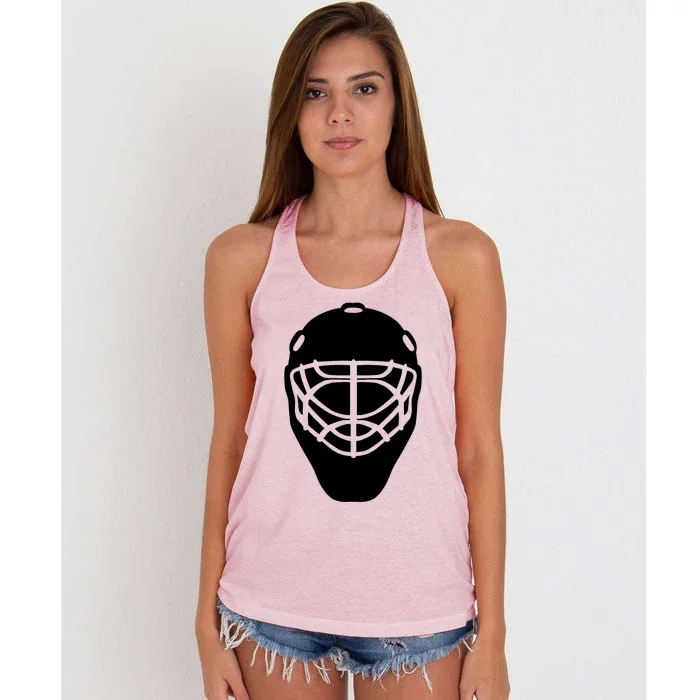 I Love Playing Ice Hockey Design Hockey Sport Symbol Cute Gift Women's Knotted Racerback Tank