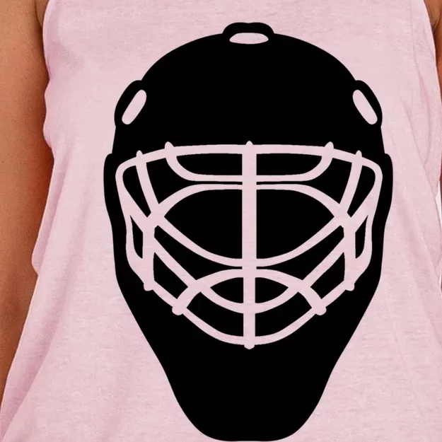 I Love Playing Ice Hockey Design Hockey Sport Symbol Cute Gift Women's Knotted Racerback Tank