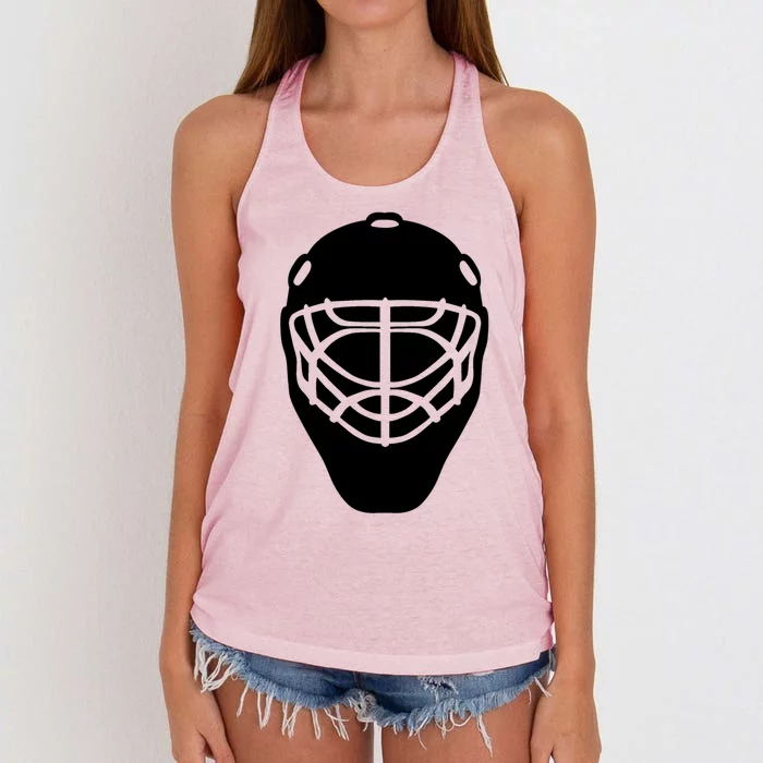 I Love Playing Ice Hockey Design Hockey Sport Symbol Cute Gift Women's Knotted Racerback Tank