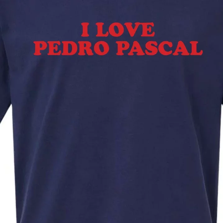 I Love Pedro Pascal Sueded Cloud Jersey T-Shirt