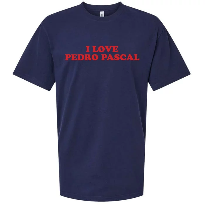 I Love Pedro Pascal Sueded Cloud Jersey T-Shirt