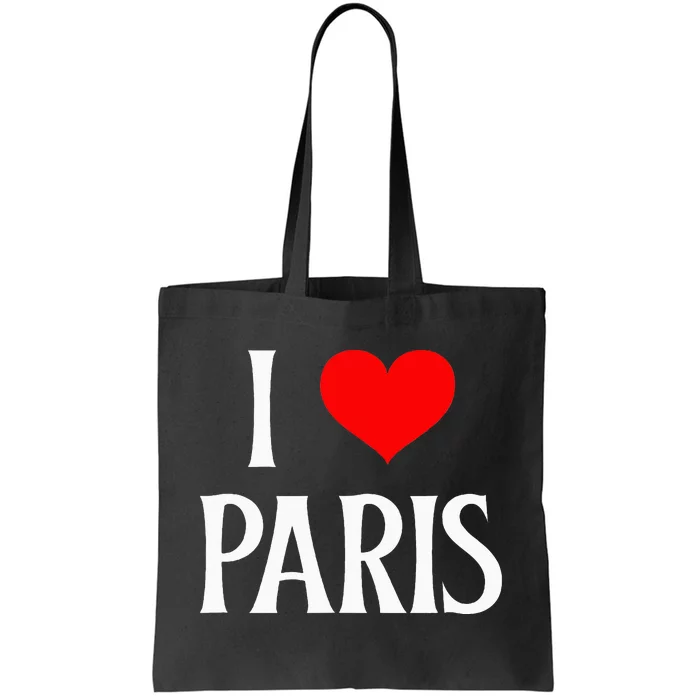 I Love Paris I Heart Paris France Family Travel Souvenir Tote Bag