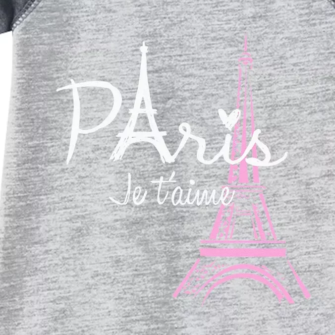 I Love Paris Eiffel Tower France French Souvenir Infant Baby Jersey Bodysuit