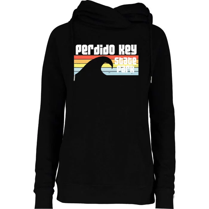 I Love Perdido Key State Park Beach Florida Fl Womens Funnel Neck Pullover Hood